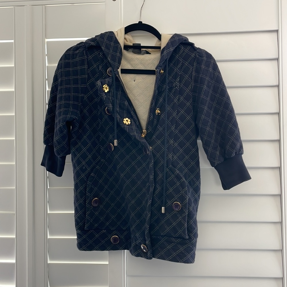 Marc by Marc Jacobs half sleeve knit jacket with hood